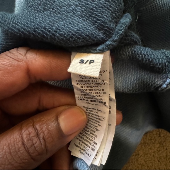 Tory Burch Blue Tie-Dye Crew Neck Sweater - Picture 6 of 6